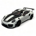 AutoArt Porsche 911 GT2 RS 991.2 2017 White 1:18 Diecast Model Car - detailed collector display model