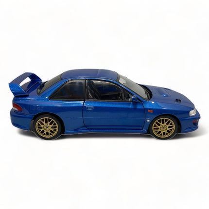 Solido Subaru Impreza 22B STI 1998 1:18 Diecast Model Car Blue - collectible scale model car