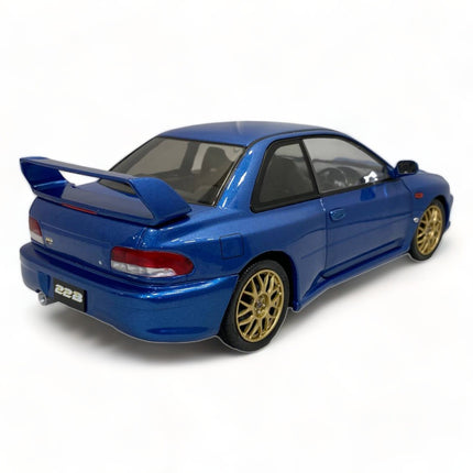 Solido Subaru Impreza 22B STI 1998 1:18 Diecast Model Car Blue - fine detailed model replica