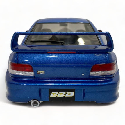 Solido Subaru Impreza 22B STI 1998 1:18 Diecast Model Car Blue - scale model for display