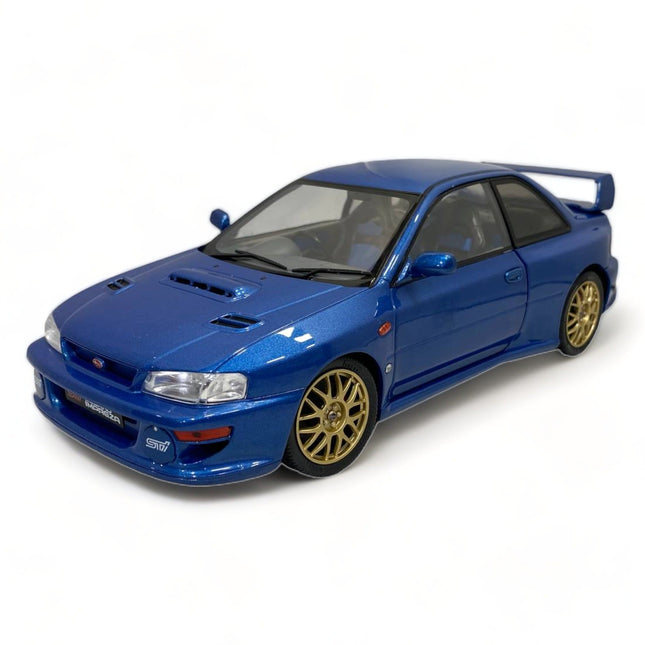 Solido Subaru Impreza 22B STI 1998 1:18 Diecast Model Car Blue - detailed collector display model