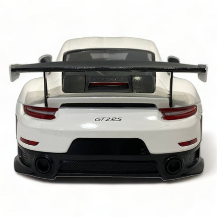 Minichamps Porsche 911 GT2 RS 2018 1:18 White Diecast Model Car - premium collector scale model