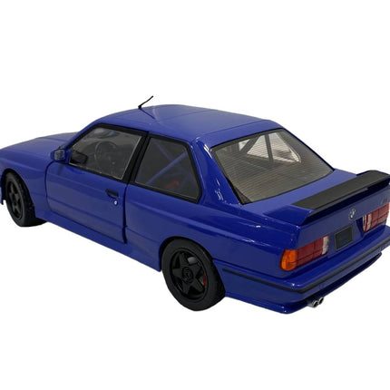 Solido BMW M3 E30 1:18 Blue Diecast Model Car - fine detailed model replica