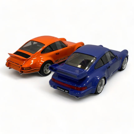 Solido Porsche 911 RSR and 964 RS 1/18 Diecast Model Car Combo Pack - collectible scale model car