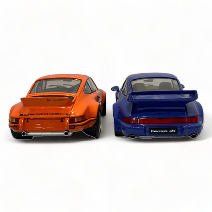 Solido Porsche 911 RSR and 964 RS 1/18 Diecast Model Car Combo Pack - fine detailed model replica
