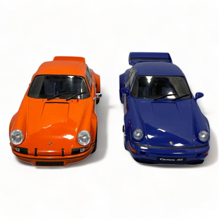 Solido Porsche 911 RSR and 964 RS 1/18 Diecast Model Car Combo Pack - scale model for display
