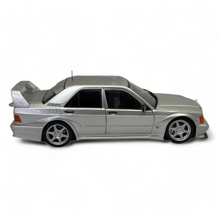 Solido 1/18 Mercedes-Benz 190E 2.5-16 Evolution II Silver Diecast Model Car - collectible scale model car
