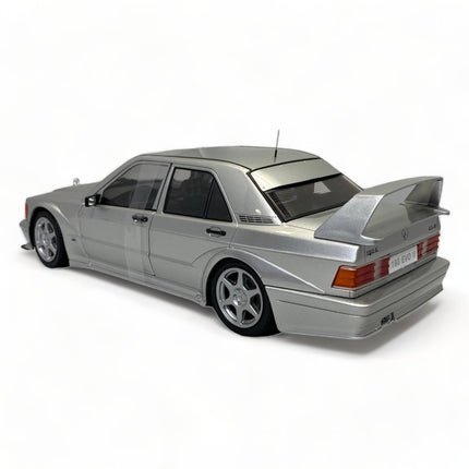 Solido 1/18 Mercedes-Benz 190E 2.5-16 Evolution II Silver Diecast Model Car - premium collector scale model