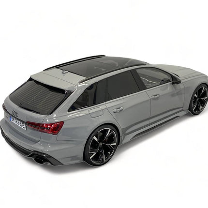 Motor Helix 1/18 Audi RS 7 Avant Grey Diecast Model Car - collectible scale model car