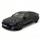 Motor Helix Audi RS 7 Avant 1:18 Diecast Model Car Black - detailed collector display model