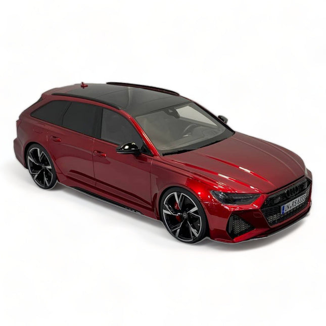 1/18 Diecast Motor Helix Audi RS 7 AVANT RED Scale Model Car - studio product photo of the scale model