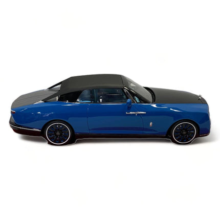 Motor Helix 1/18 Rolls-Royce Boat Tail Blue Diecast Model Car - collectible scale model car