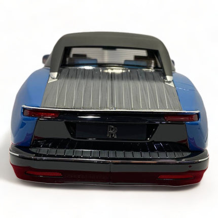 Motor Helix 1/18 Rolls-Royce Boat Tail Blue Diecast Model Car - scale model for display