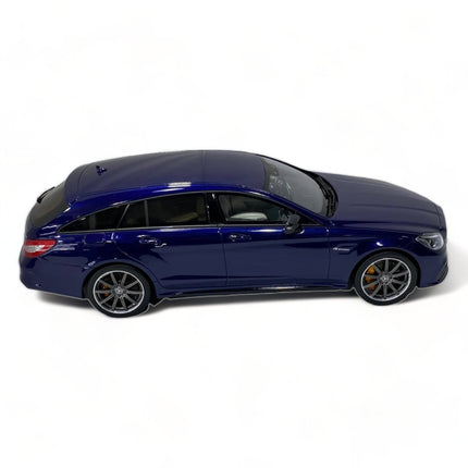 1/18 Mercedes Benz AMG CLS 63 Shooting Brake Blue Diecast Model Car GT Spirit - fine detailed model replica