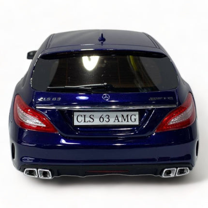 1/18 Mercedes Benz AMG CLS 63 Shooting Brake Blue Diecast Model Car GT Spirit - premium collector scale model