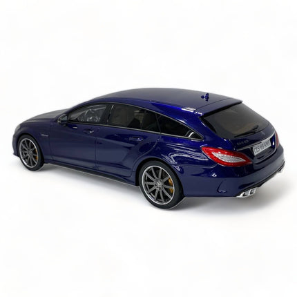 1/18 Mercedes Benz AMG CLS 63 Shooting Brake Blue Diecast Model Car GT Spirit - scale model for display