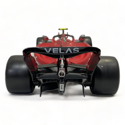 Bburago Ferrari F1-75 Carlos Sainz 1/18 Red Diecast Model Car - collectible scale model car