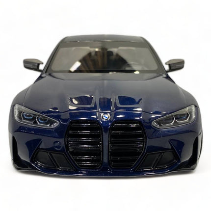 Minichamps BMW M3 (2020) 1/18 Resin Model Blue Metallic - detailed die-cast style model