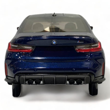 Minichamps BMW M3 (2020) 1/18 Resin Model Blue Metallic - scale model for display