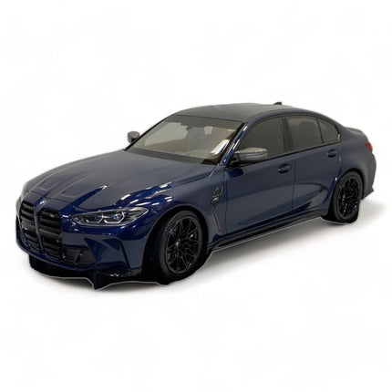 Minichamps BMW M3 (2020) 1/18 Resin Model Blue Metallic - detailed collector display model
