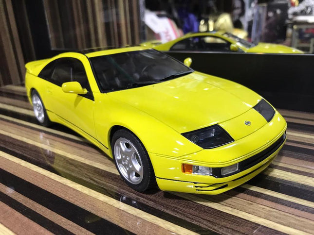 LCD Model Nissan 300ZX Turbo Yellow 1:18 Resin Model Car - detailed collector display model