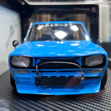 Ignition Model Nissan GT2000 Liberty Walk 1:18 Resin Blue Limited Edition - collectible scale model car