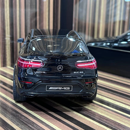 GT Spirit 1/18 Mercedes-Benz GLC 43 Coupe Black Resin Model Car - collectible scale model car