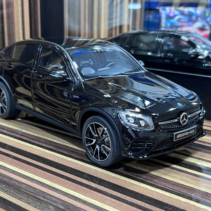 GT Spirit 1/18 Mercedes-Benz GLC 43 Coupe Black Resin Model Car - detailed collector display model