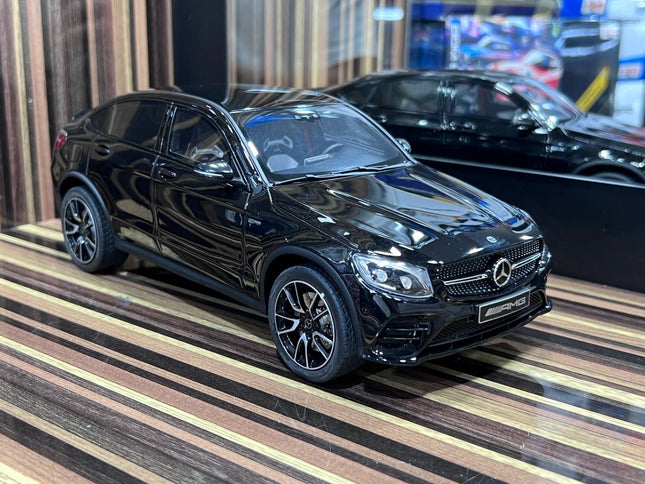GT Spirit 1/18 Mercedes-Benz GLC 43 Coupe Black Resin Model Car - detailed collector display model
