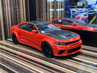GT Spirit 1/18 Dodge Charger SRT Hellcat Orange Resin Model Car - detailed collector display model