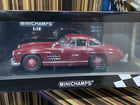 Minichamps Mercedes-Benz 300 SL 1955 1:18 Brown Diecast Model Car - detailed collector display model
