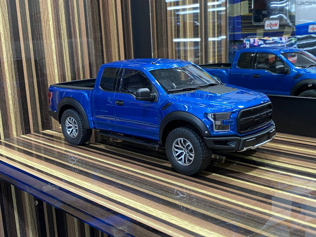 GT Spirit Ford F-150 Raptor 1:18 Blue Resin Diecast Scale Model Car - detailed collector display model