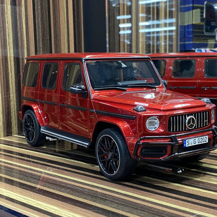 GT Spirit Mercedes-Benz G-63 1:18 Red Resin Model Car - studio product photo of the scale model