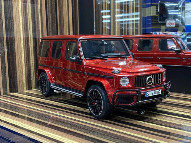 GT Spirit Mercedes-Benz G-63 1:18 Red Resin Model Car - studio product photo of the scale model