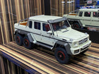 AutoArt Mercedes-Benz G-63 AMG 6x6 White 1:18 Diecast Model Car - detailed collector display model