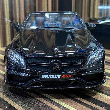 GT Spirit 1/18 Mercedes-Benz Brabus 650 Cabrio Black Resin Model Car - fine detailed model replica