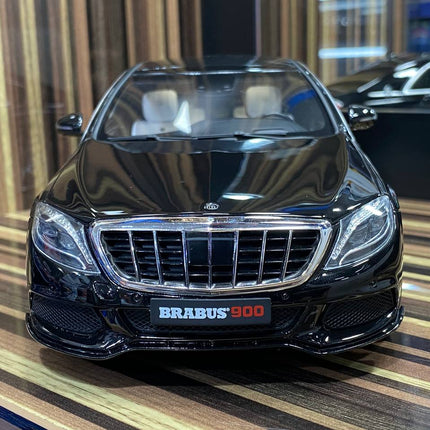 1/18 Resin Mercedes-Benz Brabus 900 Rocket S-Class Black Model Car by GT Spirit - studio product photo of the scale model