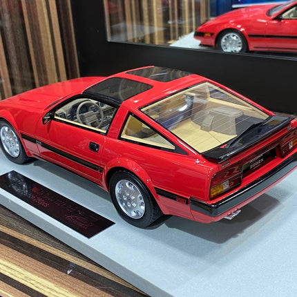 LCD Model Nissan 300 ZX Turbo Red 1:18 Resin Model Car - studio product photo of the scale model