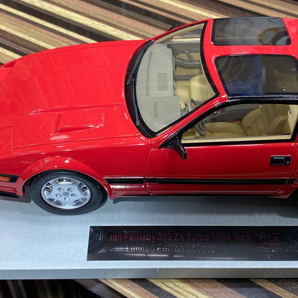 LCD Model Nissan 300 ZX Turbo Red 1:18 Resin Model Car - collectible scale model car