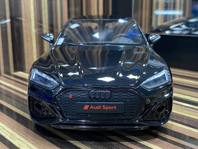 1/18 Diecast Audi RS5 Sport Black GT Spirit Scale Model Car - studio product photo of the scale model