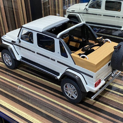GT Spirit 1:18 Mercedes-Maybach G650 Landaulet White Resin Model Car - collectible scale model car