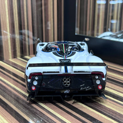LCD Model Pagani Zonda HP White 1:18 Diecast Model Car - premium collector scale model