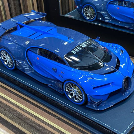 1/18 Resin Bugatti Vision GT Blue Model Car by MR Collection - premium collector scale model