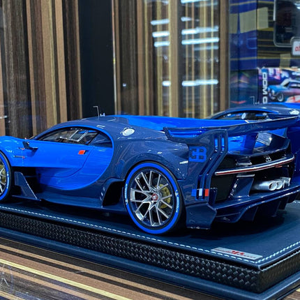 1/18 Resin Bugatti Vision GT Blue Model Car by MR Collection - fine detailed model replica