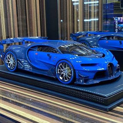 1/18 Resin Bugatti Vision GT Blue Model Car by MR Collection - detailed collector display model