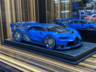 1/18 Resin Bugatti Vision GT Blue Model Car by MR Collection - detailed collector display model
