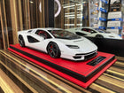 MR 1:18 Resin Lamborghini Countach LP 800-4 White Limited Edition Model Car - detailed collector display model