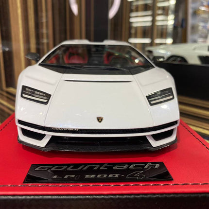 MR 1:18 Resin Lamborghini Countach LP 800-4 White Limited Edition Model Car - fine detailed model replica