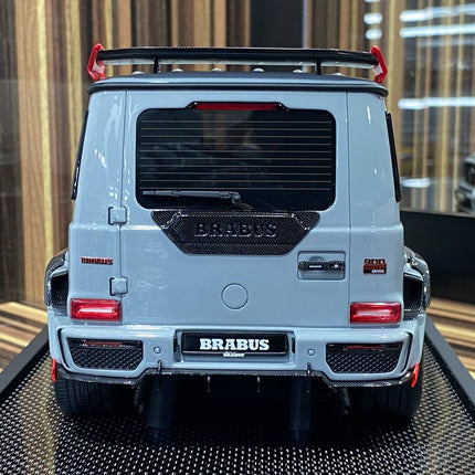 MotorHelix 1:18 Resin Mercedes-Benz Brabus 900 Grey Model Car - studio product photo of the scale model