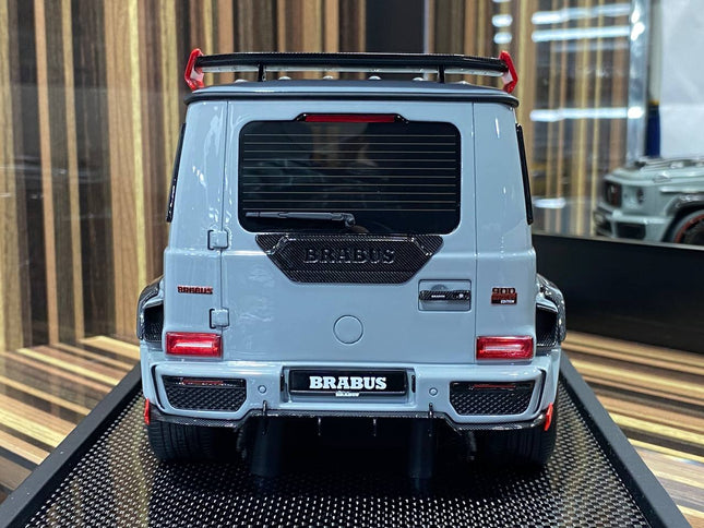 MotorHelix 1:18 Resin Mercedes-Benz Brabus 900 Grey Model Car - studio product photo of the scale model